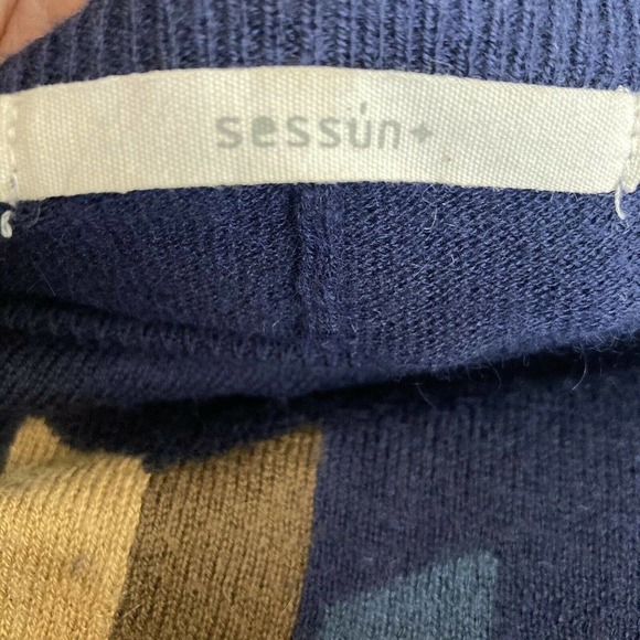 sessun Amish Oversized Boxy Dolman Sleeve sweater blue size‎ medium Angora - Picture 9 of 12